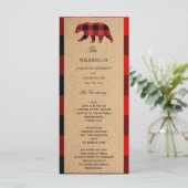 Carte d'artisanat Vintage Plaid Red Buffalo (Debout devant)