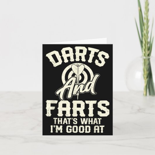 Carte Darts And Farts That's What I'm Good At Funny Dart (Devant)