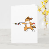 Carte Darts dog (Fleur jaune)