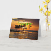 Carte Darwin mangrove - Merry Christmas (Fleur jaune)