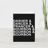 Carte Dasher Dancer Prancer & Bourbon Christmas Holi (Devant)