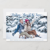 Carte Dashing Through the Snow Christmas Photo Card (Devant)