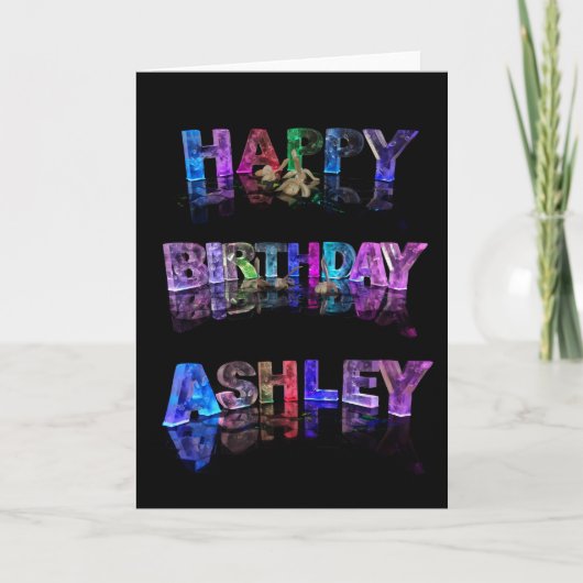 Carte d'Ashley de joyeux anniversaire (Devant)