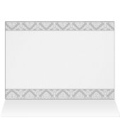 carte d'assise damassée "bleu marine" (Intérieur Horizontal (haut))