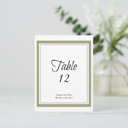 Carte d'assise de la table de bordure en or (Debout devant)