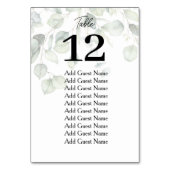 Carte d'assise de l'Ecalyptus aquarelle (Dos)