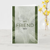 Carte d'assistance à la manifestation de l'ami (Fleur jaune)