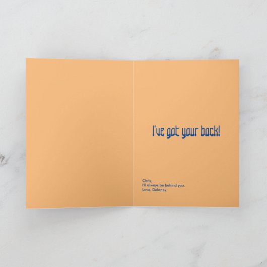 Carte d'assistance ami (Intérieur)