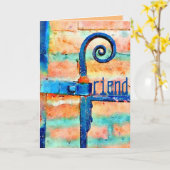 Carte d'assistance ami (Fleur jaune)