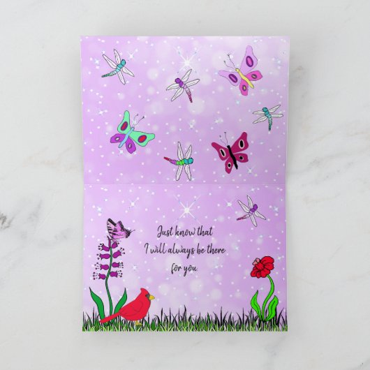 Carte d'assistance Amis ou Soeurs (Intérieur)