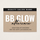 Carte d'assistance après-garde Premium Kraft BB (Devant)