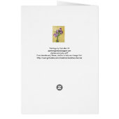 Carte d'assistance avec fleurs violettes (Dos)