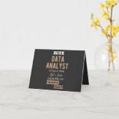 Carte Data Analyst (Fleur jaune)
