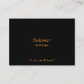 Carte d'ATC de dulcimer (Dos)