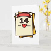 Carte Date 14 Heartfelt Love Card (Fleur jaune)