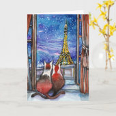 Carte Date dans la nuit (Fleur jaune)