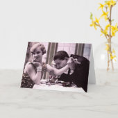 Carte Date de dîner (Fleur jaune)