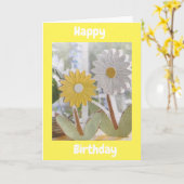 CARTE DATES DE VOTRE JOUR SPÉCIAL (Fleur jaune)