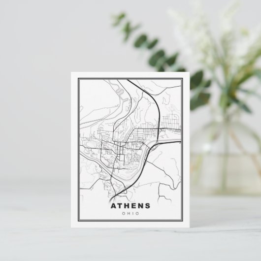 Carte d'Athènes (Debout devant)