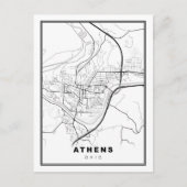 Carte d'Athènes (Devant)