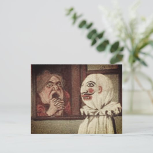 Carte d'attention Halloween vintage (Debout devant)