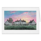 Carte d'aube de Paul McGehee "Mount Vernon" (Devant Horizontal)