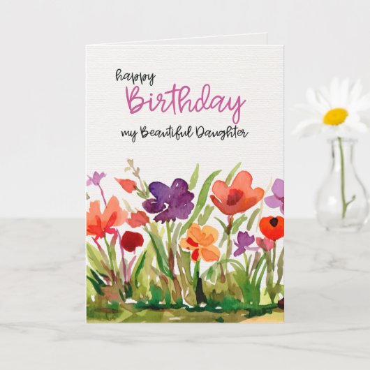 Carte Daughter Birthday Card (Petite plante)