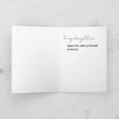 Carte Daughter Birthday Photo Collage Typography  (Intérieur)