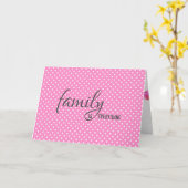 Carte daughter-in-law polka dot birthday (Fleur jaune)