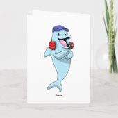 Carte Dauphin à Écouter de la musique (Dos)