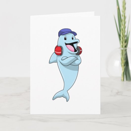 Carte Dauphin à Écouter de la musique (Devant)