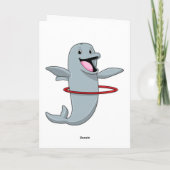 Carte Dauphin à l'entraînement d'endurance avec des pneu (Dos)