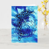 Carte Dauphin celtique (Fleur jaune)