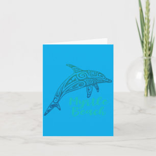 Carte Dauphin Coloré Myrtle Beach Vintage Femmes Filles