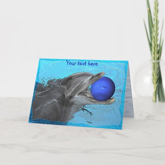 Carte Dauphin jouant avec Neptune (carte) (Devant)