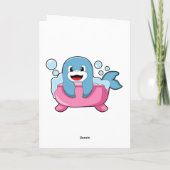 Carte Dauphin sur baignoire (Dos)