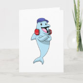 Carte Dauphin sur Écouter de la musique (Devant)
