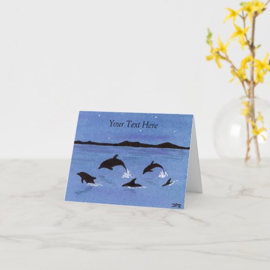 Carte Dauphins (Fleur jaune)