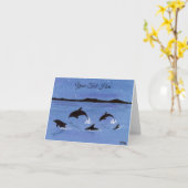 Carte Dauphins (Fleur jaune)