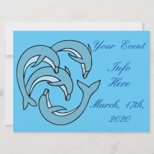 Carte Dauphins bleus entourant Thunder_Cove