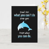 Carte Dauphins de mer dauphins poissons animal océan idé (Fleur jaune)