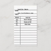 carte d'auteur de bibliothèque (Devant)