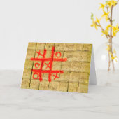 Carte d'auto-isolement Tic Tac Toe (Fleur jaune)