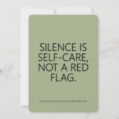 Carte d'auto-soins d'encouragement personnalisée p (Devant)