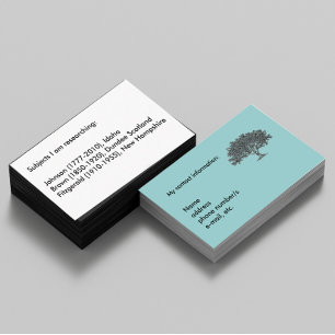 Carte d'autobus - Recherche généalogique