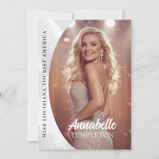 Carte d'autographe de concours à plateforme de mar (Devant)