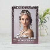 Carte d'autographe de concours de beauté Midnight (Debout devant)