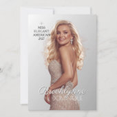 Carte d'autographe de concours - Modern Miss Pagea (Devant)