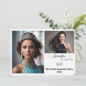 Carte d'autographe de concours pour les titres de (Debout devant)