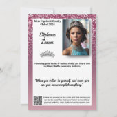 Carte d'autographe de concours Raspberry Sparkle | (Dos)